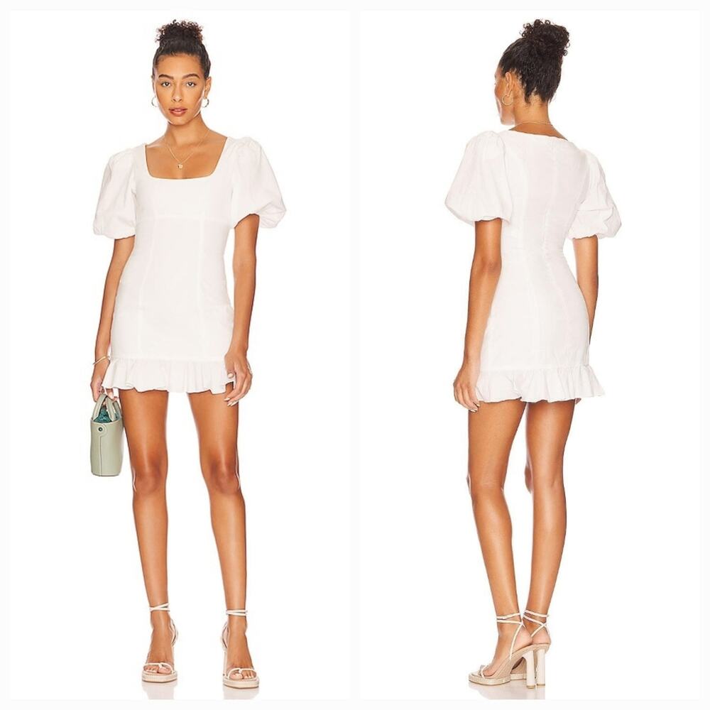 Lovers and Friends Luella Mini Dress in White Medium